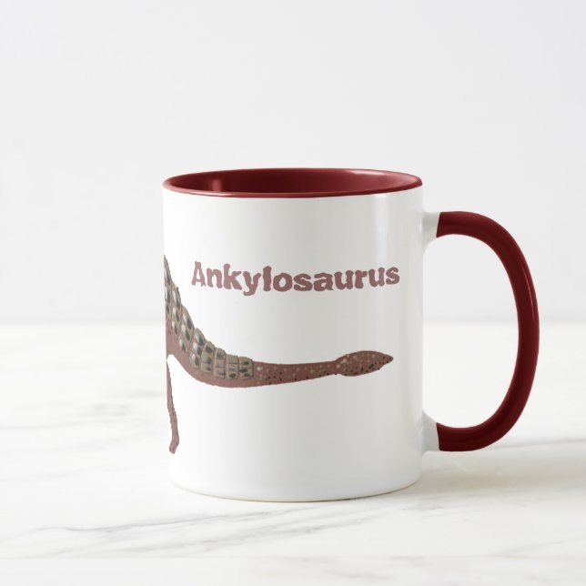 Taza del dinosaurio del Ankylosaurus (Derecha)