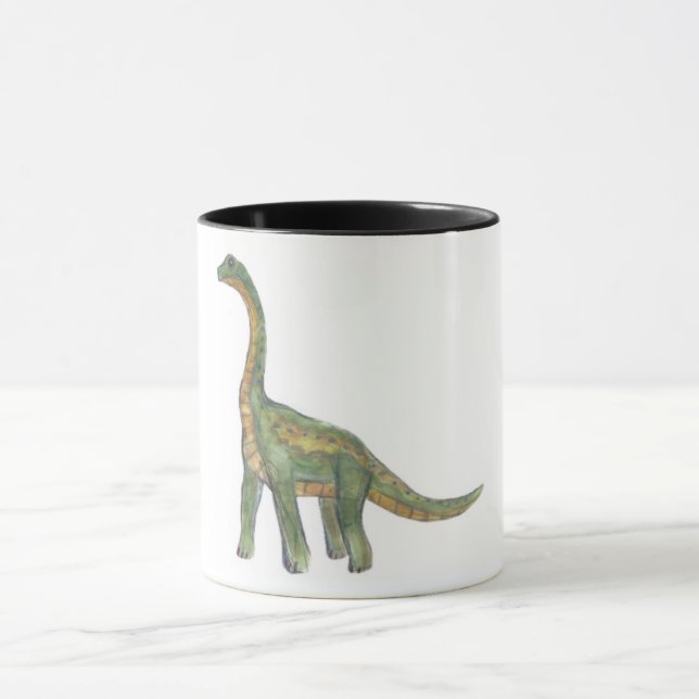 Taza del dinosaurio del Brontosaurus (Centro)