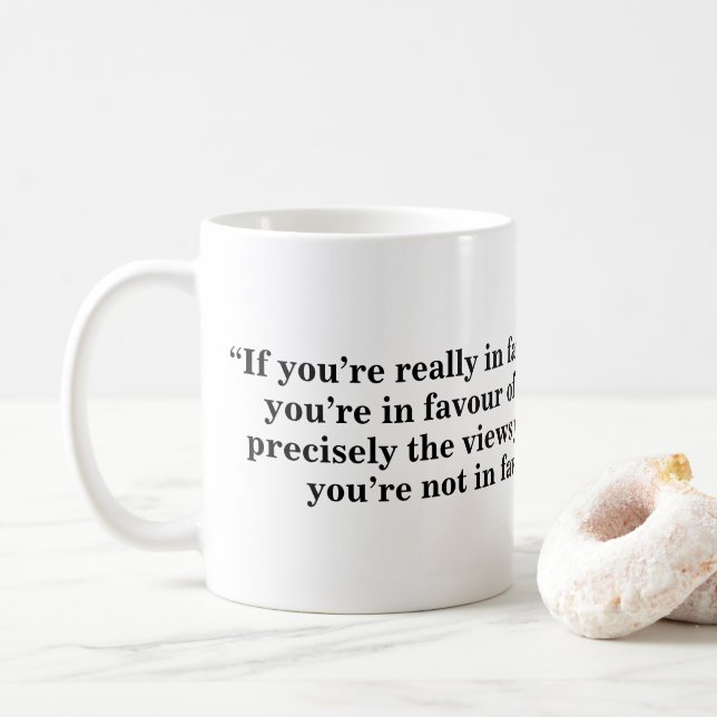 Taza del discurso libre - cita 30 (Con donut)