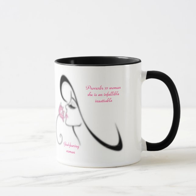 Taza del diseñador de la mujer de los proverbios (Derecha)