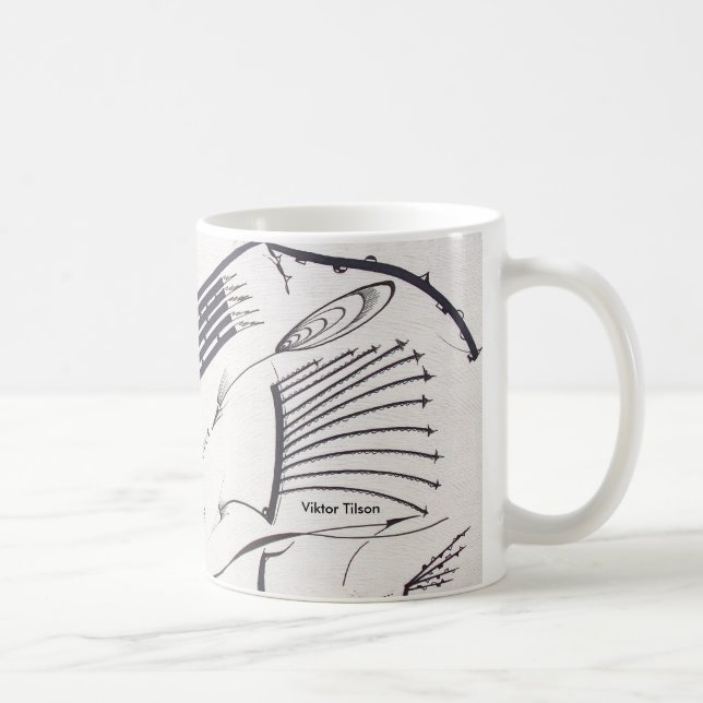 Taza del diseñador del "Bauhaus uno" de Victor (Derecha)