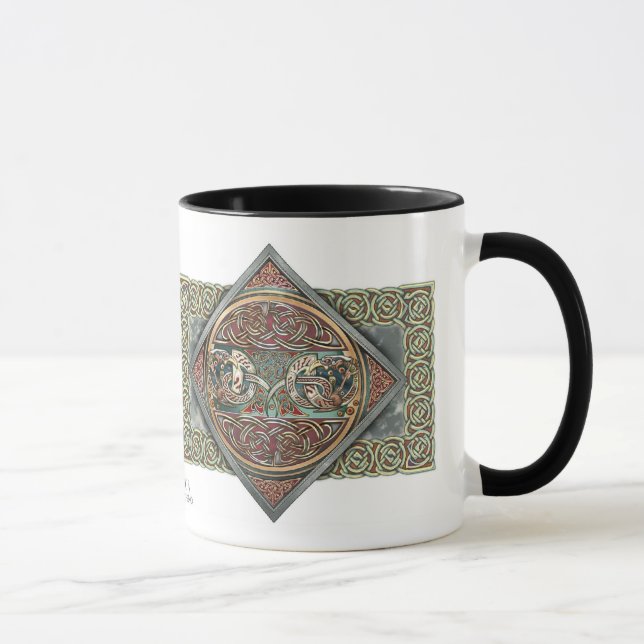 Taza del diseño de Gryphons del Celtic (Derecha)