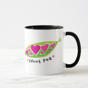 Taza del diseño del guisante de olor