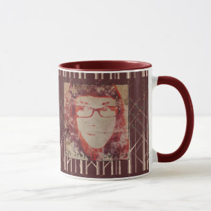 Taza del diseño gráfico del alimentador de