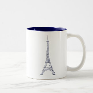 Taza del Dos-Tono de la marina de guerra de París