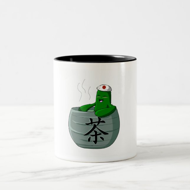 Taza del Dos-Tono de Sabo de las fuentes termales (Centro)