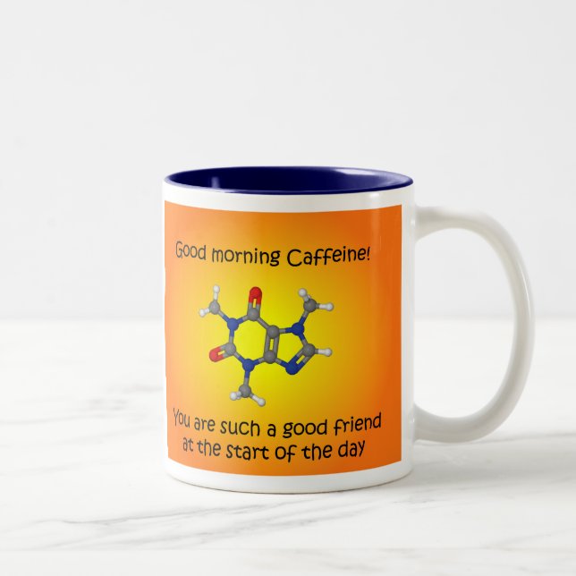 Taza del dos-tono del cafeína de la buena mañana (Derecha)