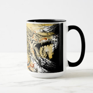Taza del dragón de la alheña del tatuaje