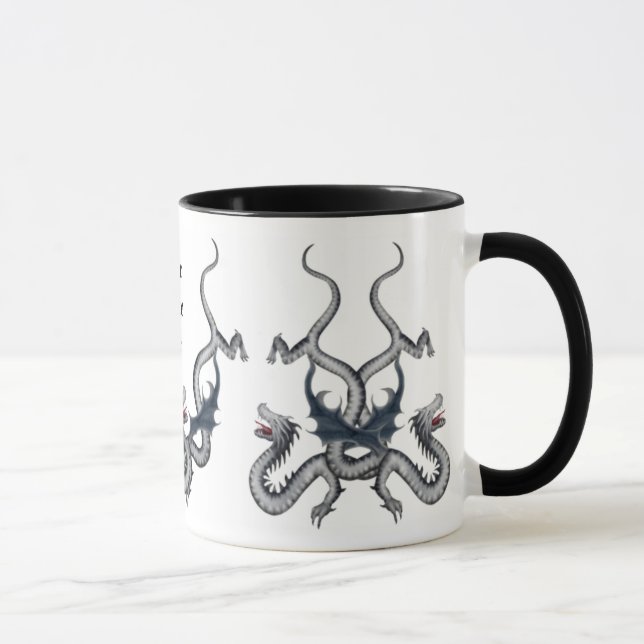 Taza del dragón de Wildthing con el espacio para (Derecha)