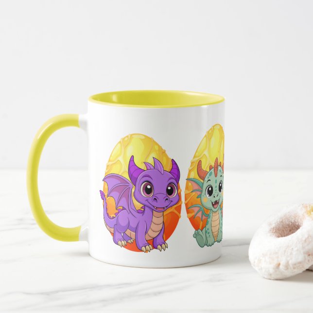 Taza del Dragón Kawaii (Con donut)