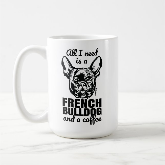 Taza del dueño del bulldog francés de la taza del (Izquierda)
