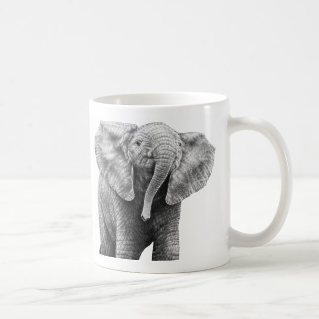 Taza del elefante africano del bebé (Derecha)