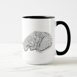 Taza del elefante - serie de África