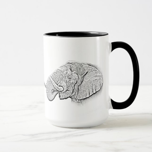 Taza del elefante - serie de África (Derecha)