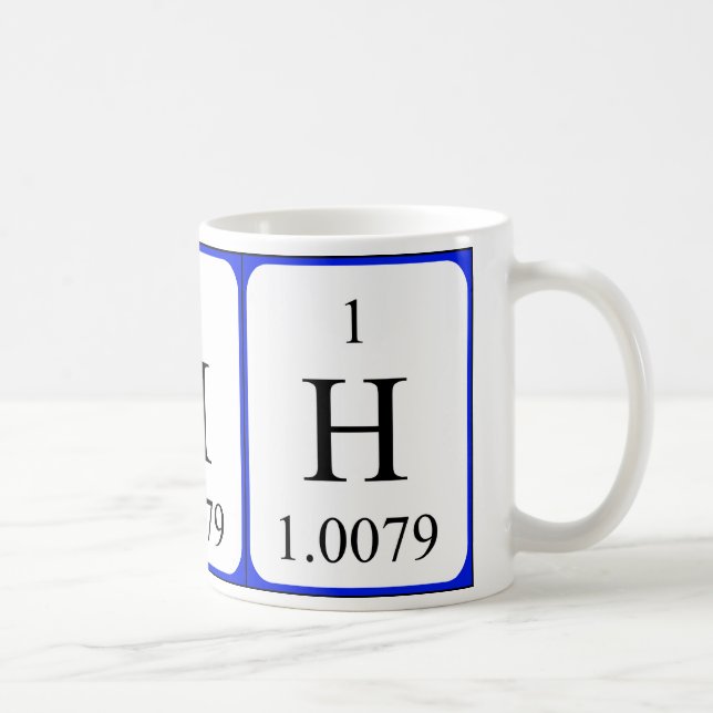 Taza del elemento 1 - hidrógeno (Derecha)