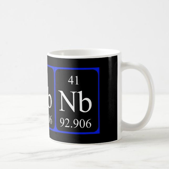 Taza del elemento 41 - niobio (Derecha)