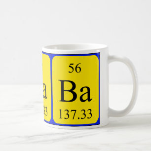 Taza del elemento 56 - bario