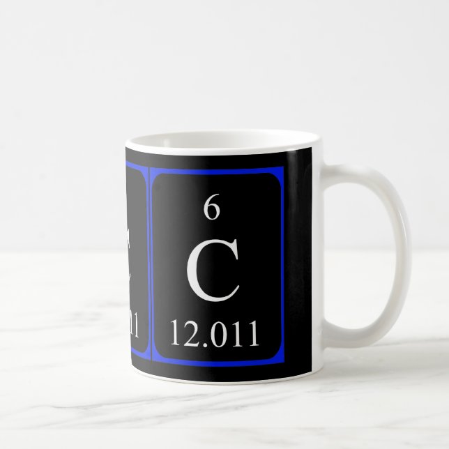 Taza del elemento 6 - negro de carbono (Derecha)