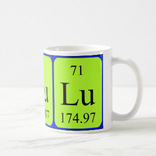 Taza del elemento 71 - lutecio