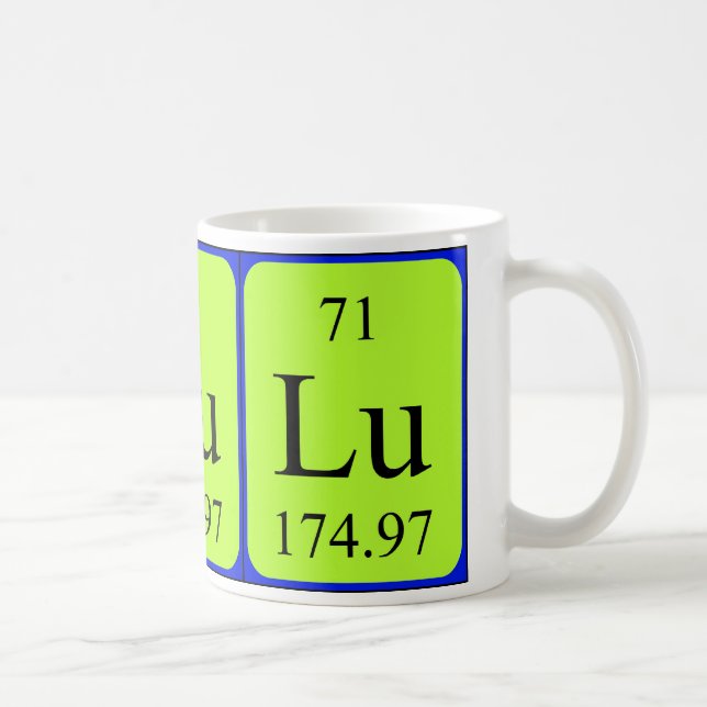 Taza del elemento 71 - lutecio (Derecha)