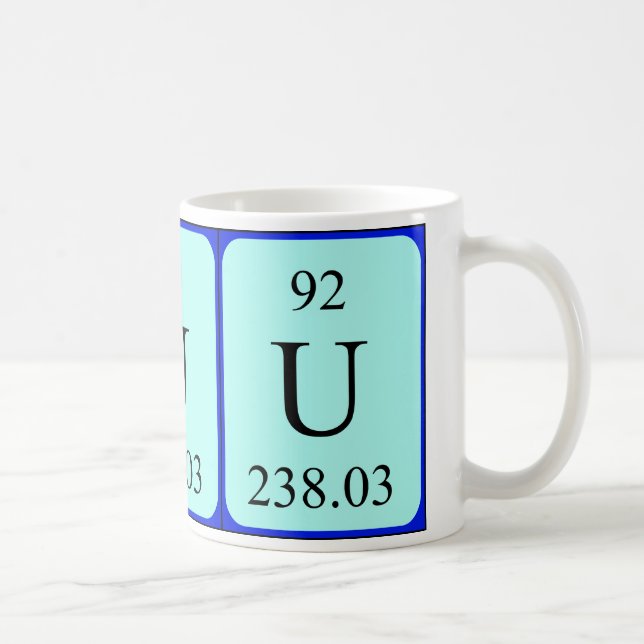 Taza del elemento 92 - uranio (Derecha)