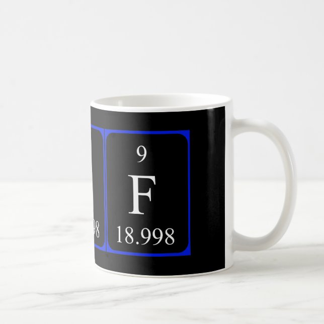 Taza del elemento 9 - flúor (Derecha)