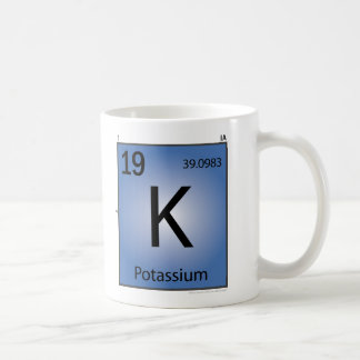 Taza del elemento del potasio (k)