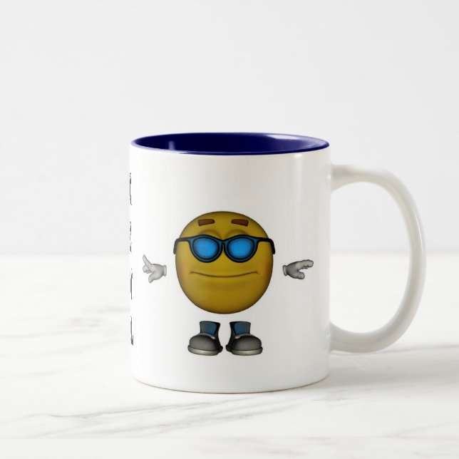 Taza del Emoticon de KEWL (Derecha)