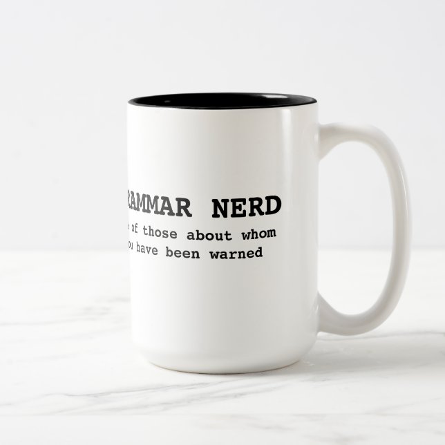 Taza del empollón de la gramática (Derecha)