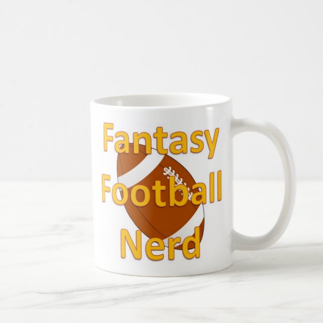 Taza del empollón del fútbol de la fantasía (Derecha)