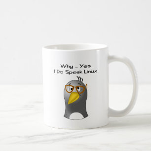 Taza del empollón del pingüino de Linux
