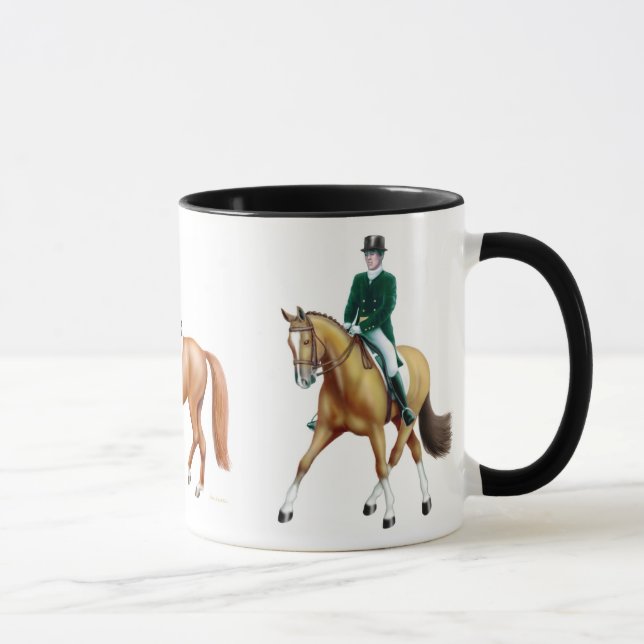 Taza del Equestrian de los caballos del Dressage (Derecha)