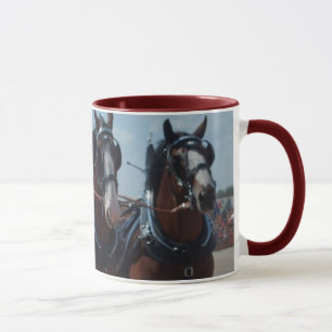 Taza del equipo del caballo de Clydesdale