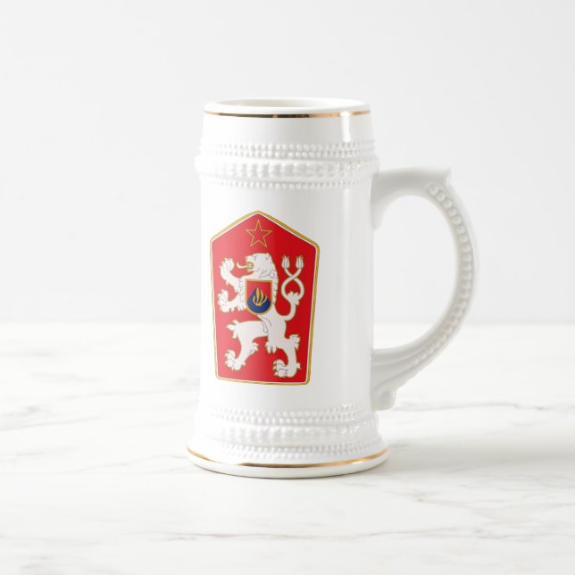 Taza del escudo de armas 1960 de Checoslovaquia (Derecha)