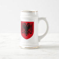 Taza del escudo de armas de Albania