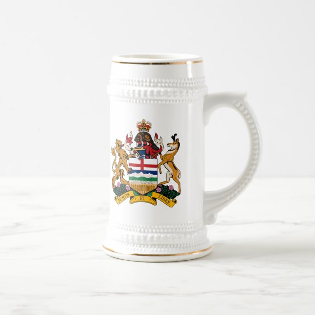 Taza del escudo de armas de Alberta (Derecha)