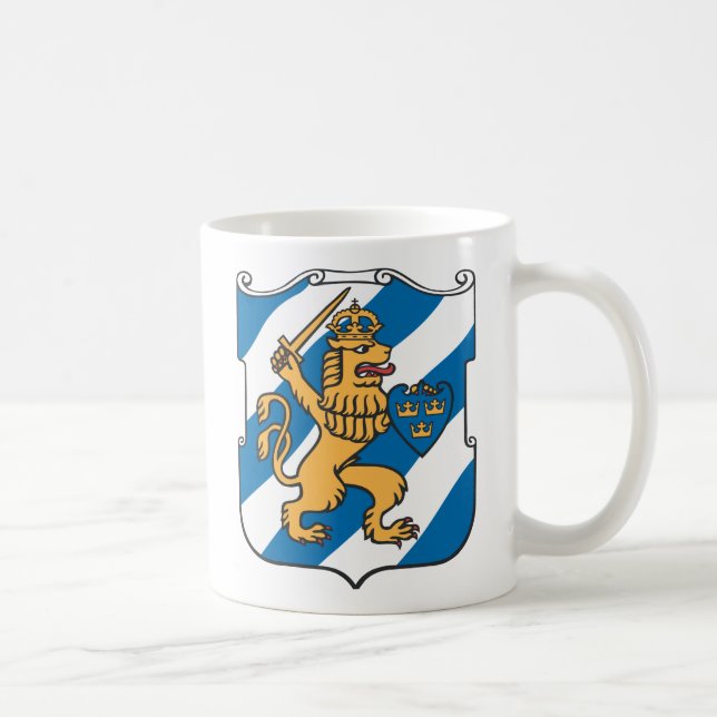 Taza del escudo de armas de Gothenburg (Derecha)