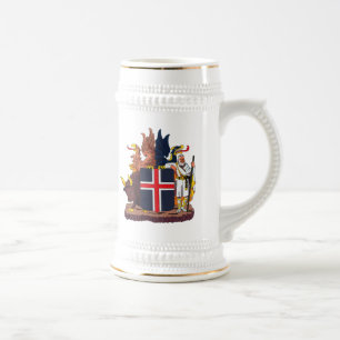 Taza del escudo de armas de Islandia