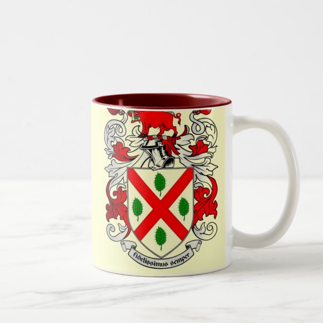 Taza del escudo de armas de Keating - (Derecha)