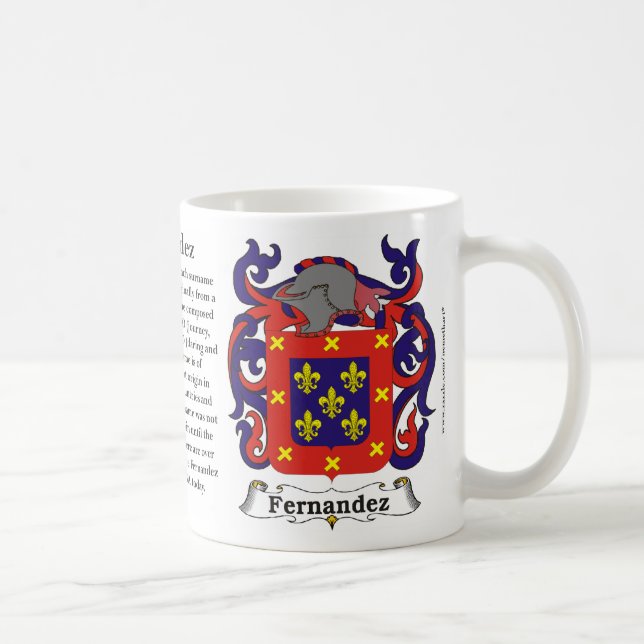 Taza del escudo de armas de la familia de (Derecha)