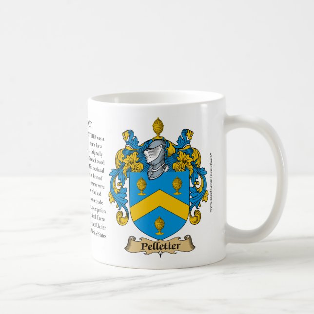 Taza del escudo de armas de la familia de (Derecha)