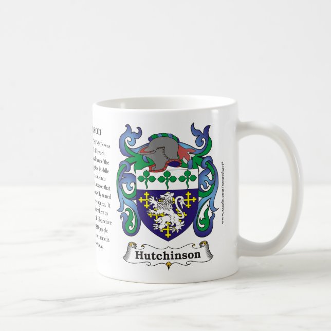 Taza del escudo de armas de la familia de (Derecha)