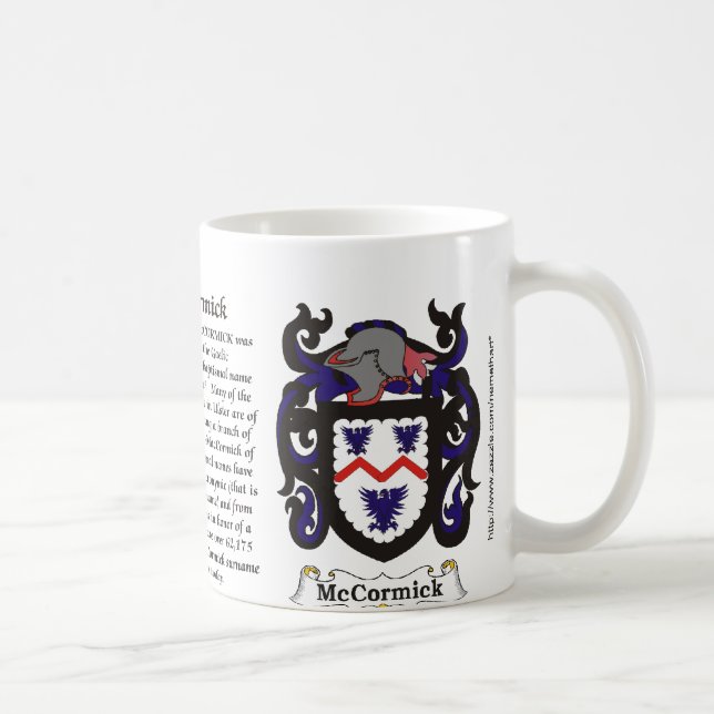 Taza del escudo de armas de la familia de (Derecha)
