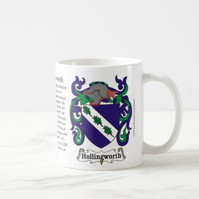 Taza del escudo de armas de la familia de (Derecha)