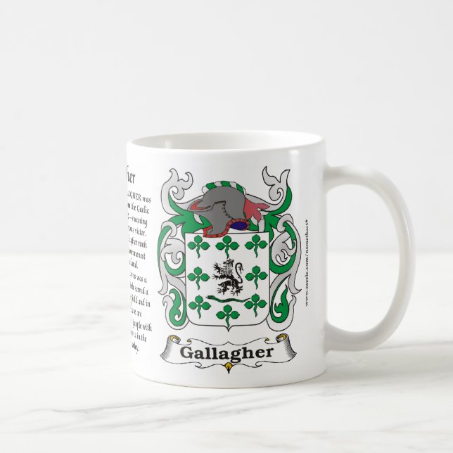 Taza del escudo de armas de la familia de (Derecha)