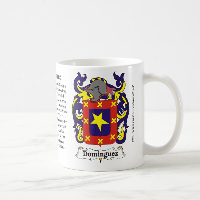Taza del escudo de armas de la familia de (Derecha)