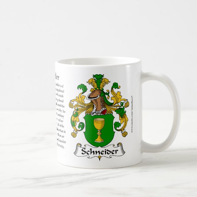 Taza del escudo de armas de la familia de (Derecha)