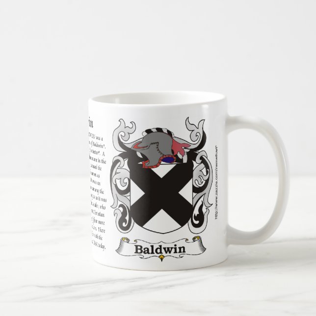 Taza del escudo de armas de la familia de Baldwin (Derecha)