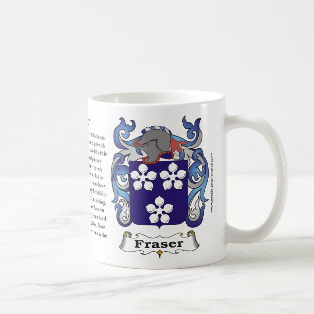 Taza del escudo de armas de la familia de Fraser (Derecha)