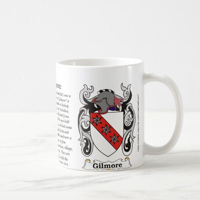 Taza del escudo de armas de la familia de Gilmore (Derecha)